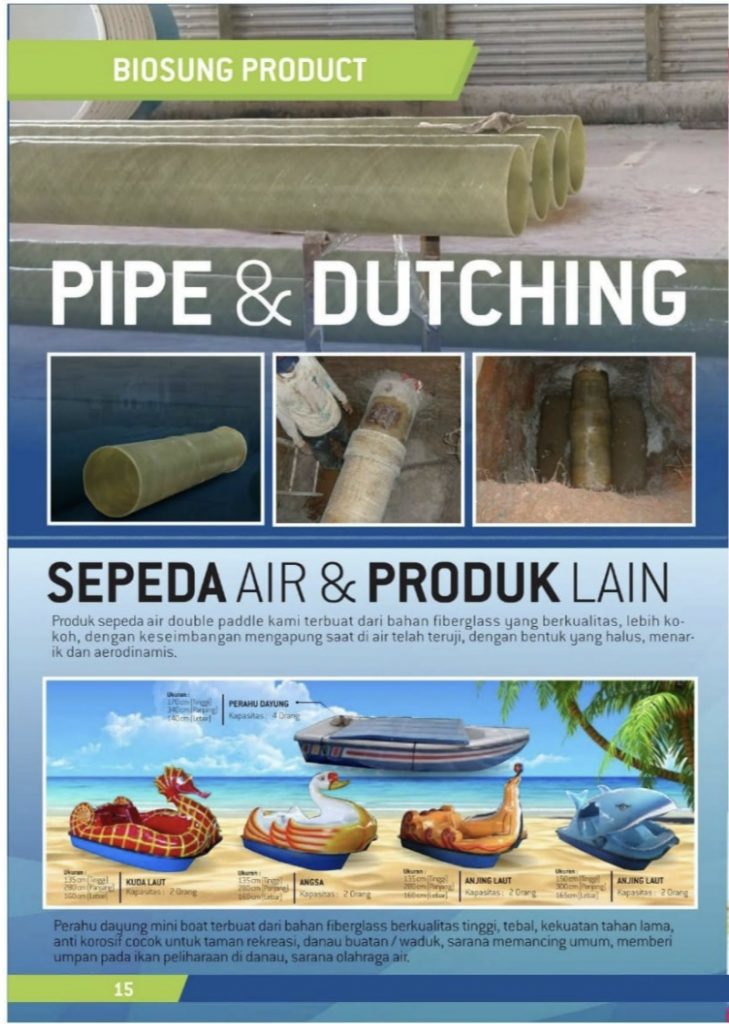Brosur Pipe & Dutching, Sepeda Air